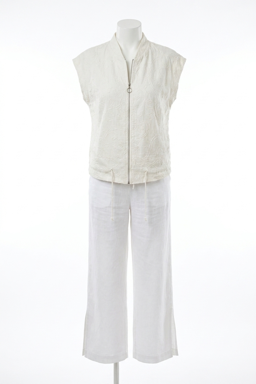NEW MADE IN ITALY firenze cinch top in beige